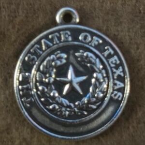 James Avery Silver Round State Of Texas Charm Or Pendant